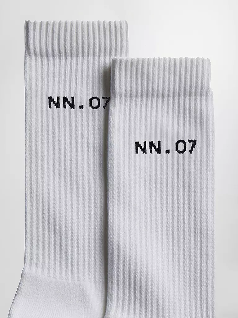 NN.07 | Chaussettes, lot de 3 paires, blanc | 