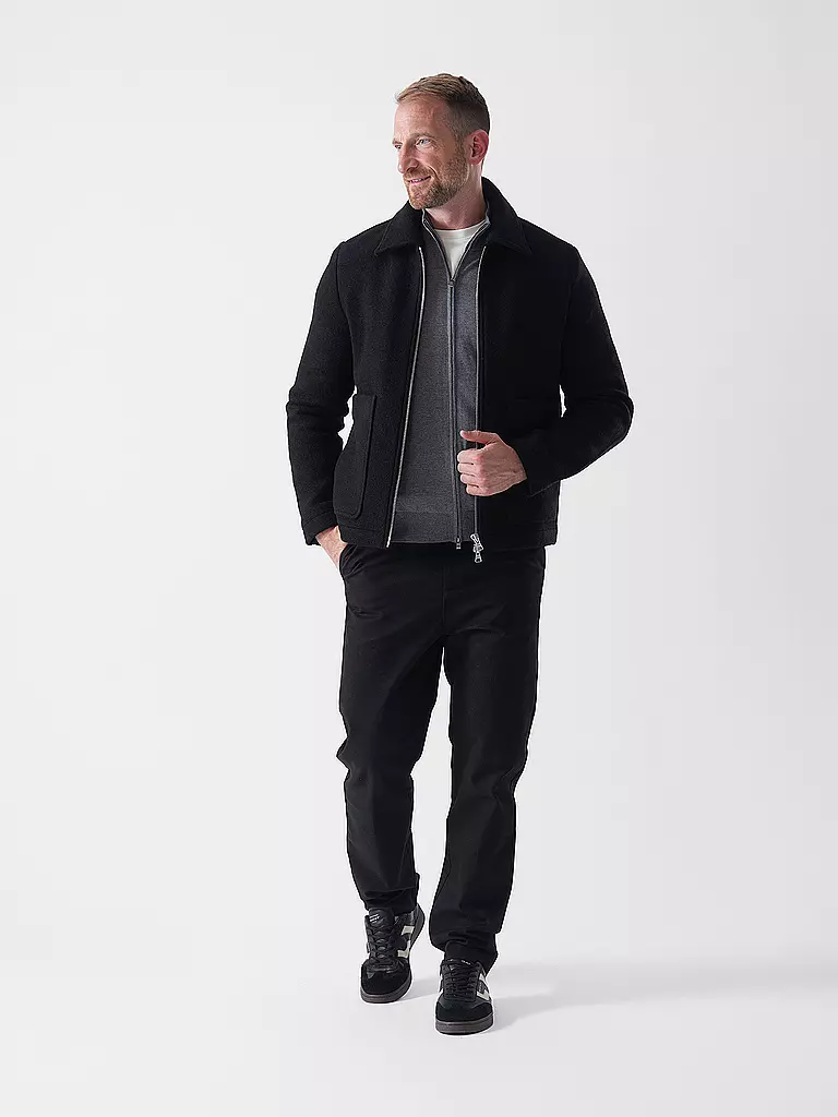 NN.07 | Veste en laine GAEL 8267 | schwarz