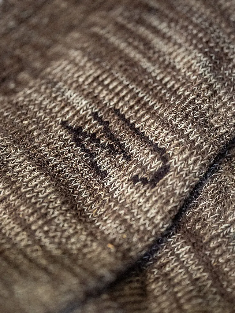 NUDIE JEANS | Chaussettes RASMUSSON marron chiné | braun
