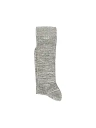 NUDIE JEANS | Chaussettes RASMUSSON vert / beige | Gris clair