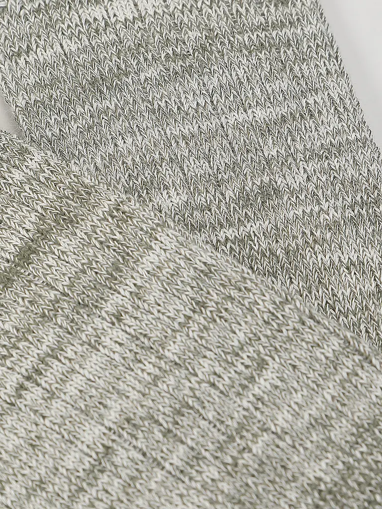 NUDIE JEANS | Chaussettes RASMUSSON vert / beige | hellgrau