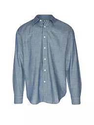 NUDIE JEANS | Chemise coupe régulière GEORGE CHAMBRAY | Bleu