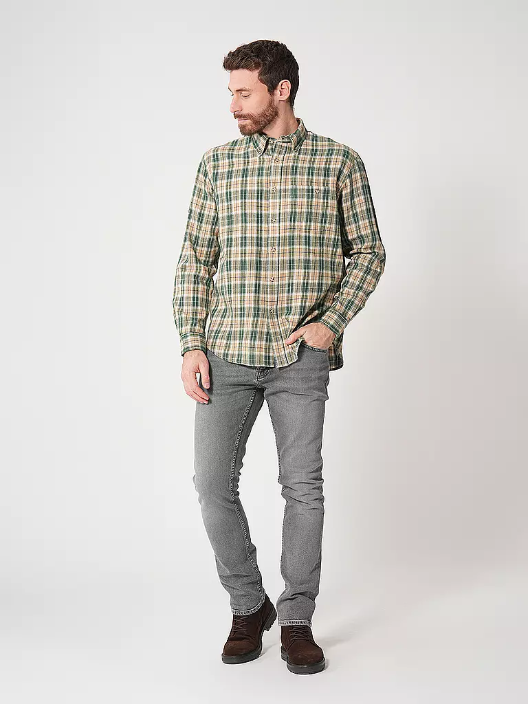 NUDIE JEANS | Chemise coupe régulière JULIAN FARMERS | Vert foncé