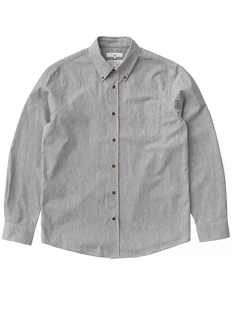 NUDIE JEANS | Chemise Slim Fit JOHN | grau