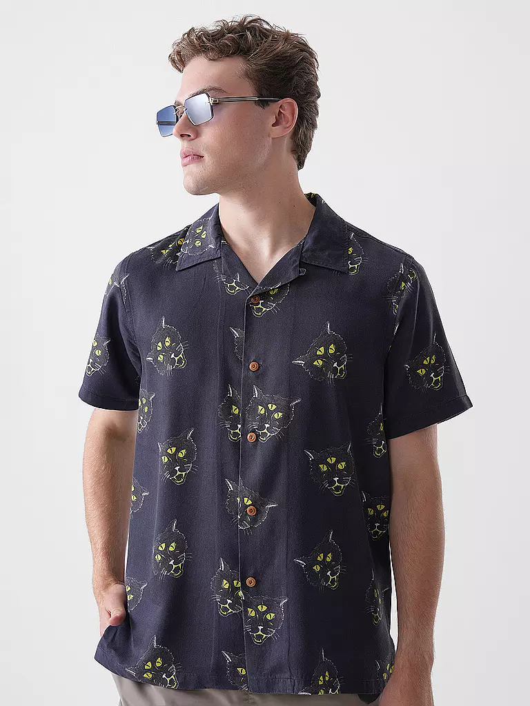 NUDIE JEANS | Chemise Slim Fit | schwarz