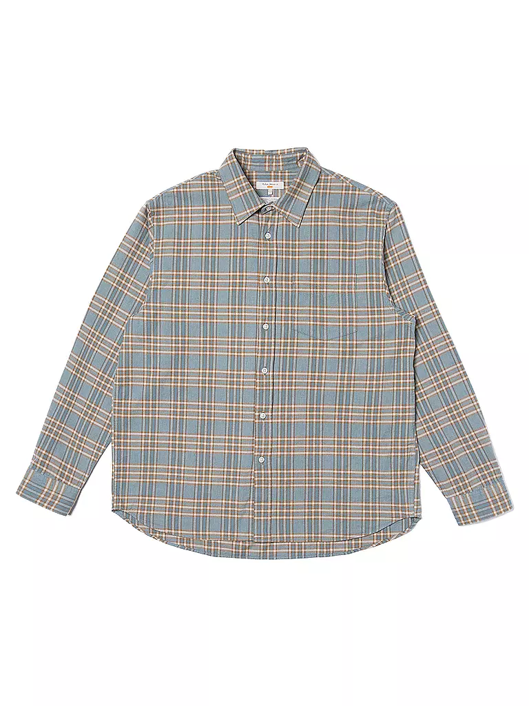 NUDIE JEANS | Flanellhemd FILIP PRARIE | Bleu clair