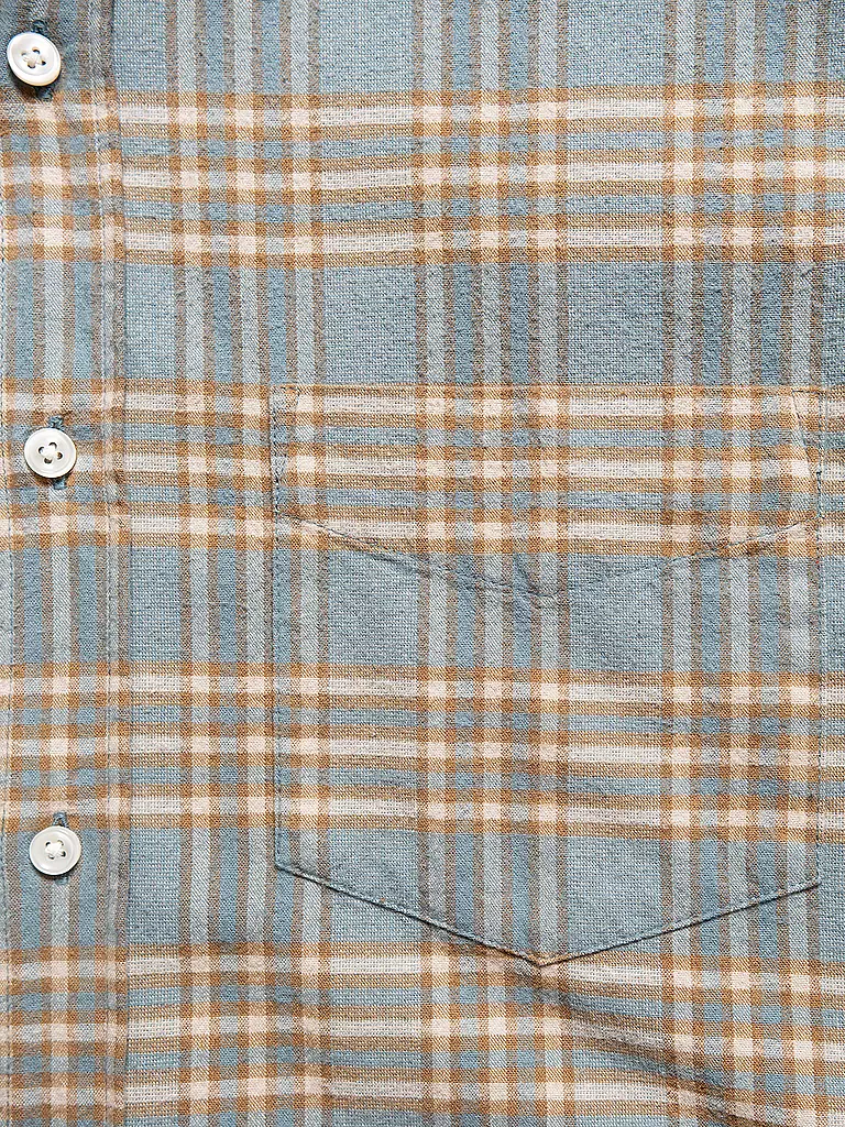 NUDIE JEANS | Flanellhemd FILIP PRARIE | Bleu clair