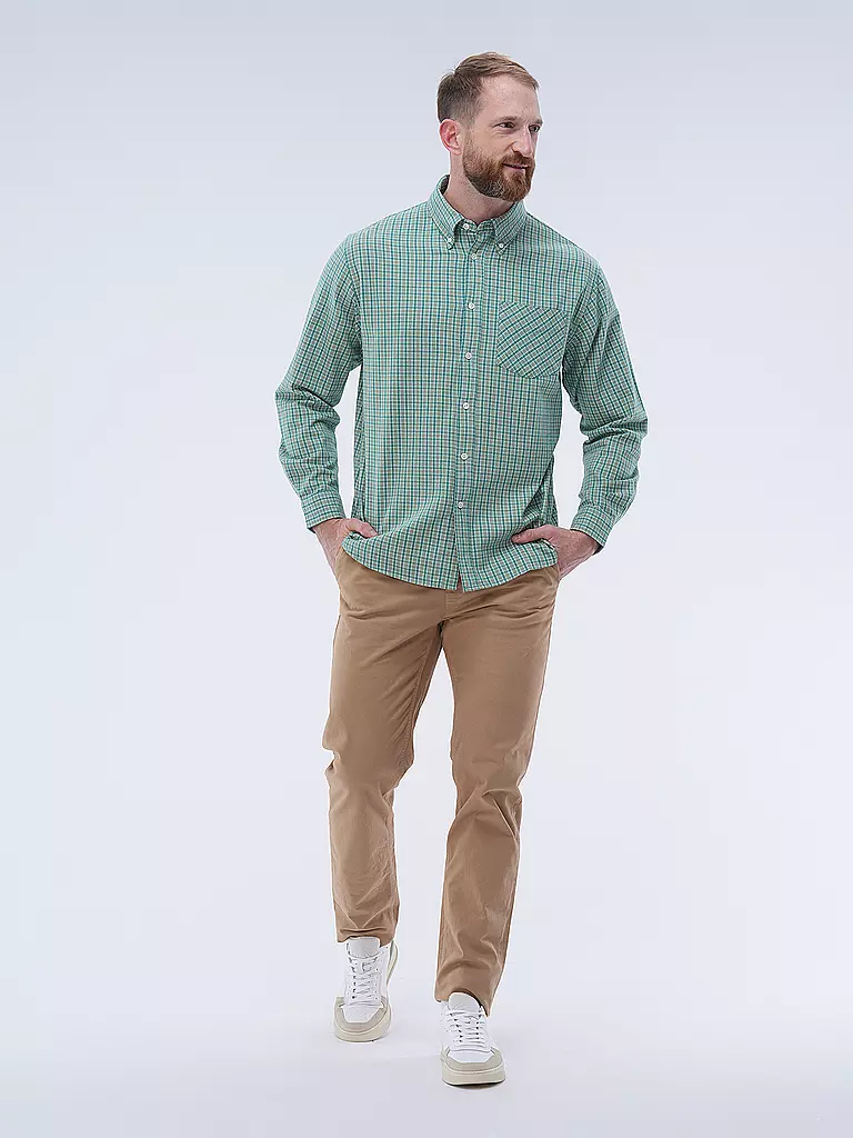 NUDIE JEANS | Hemd Regular Fit  | Vert clair