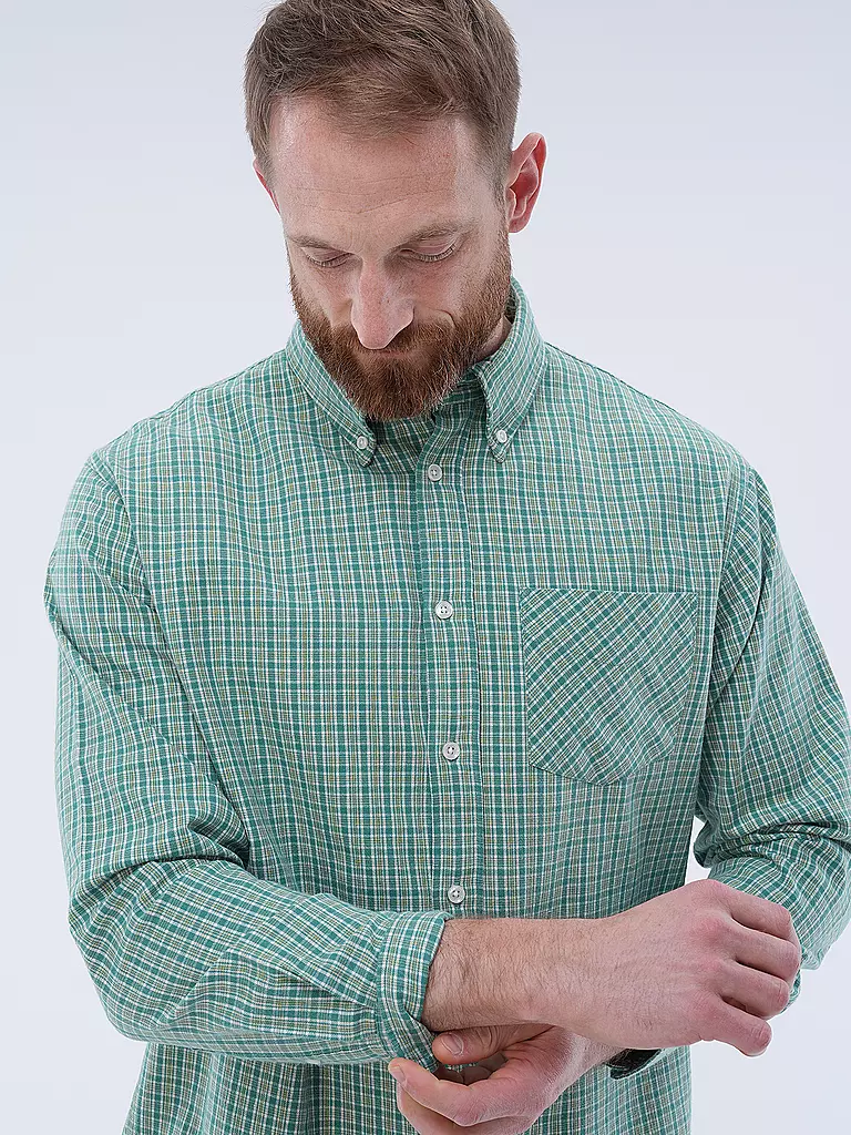 NUDIE JEANS | Hemd Regular Fit  | Vert clair