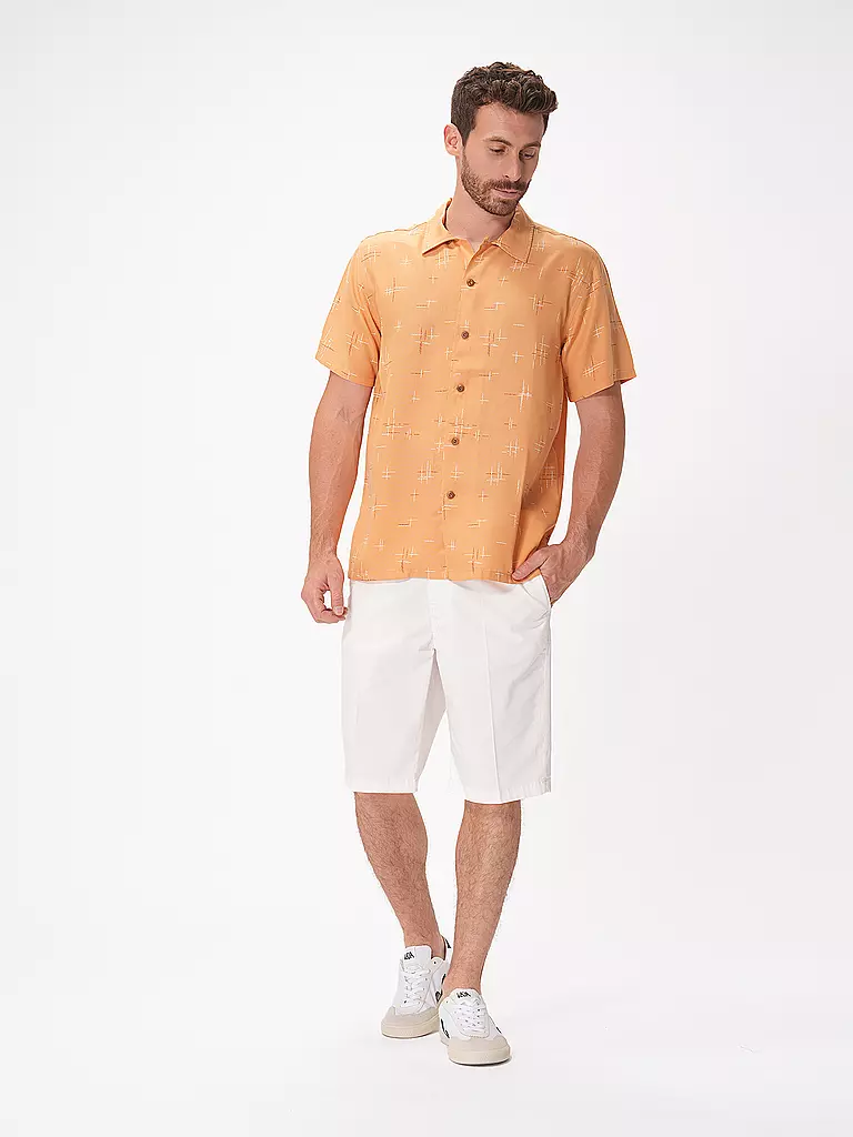 NUDIE JEANS | Hemd Slim Fit ARVID 50S HAWAII | Orange