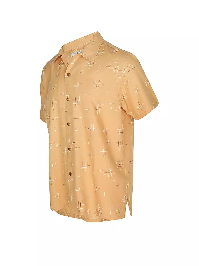 NUDIE JEANS | Hemd Slim Fit ARVID 50S HAWAII | Orange