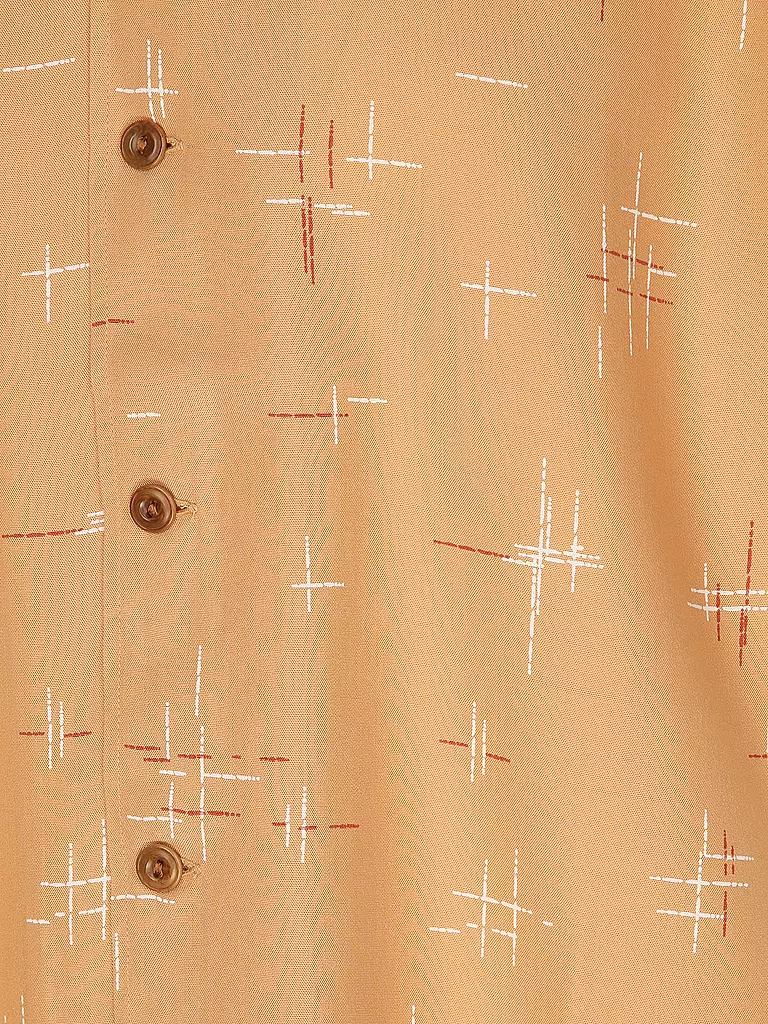 NUDIE JEANS | Hemd Slim Fit ARVID 50S HAWAII | Orange