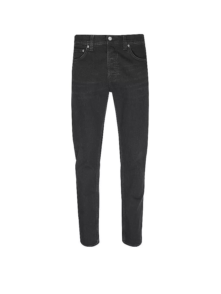 NUDIE JEANS | Jeans Coupe Droite SOLID OLLIE BLACK STEEL | schwarz