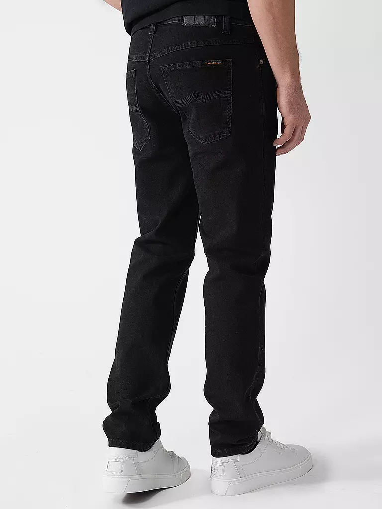 NUDIE JEANS | Jeans Coupe Droite SOLID OLLIE BLACK STEEL | 