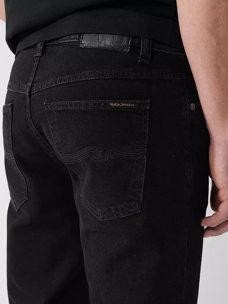 NUDIE JEANS | Jeans Coupe Droite SOLID OLLIE BLACK STEEL | 