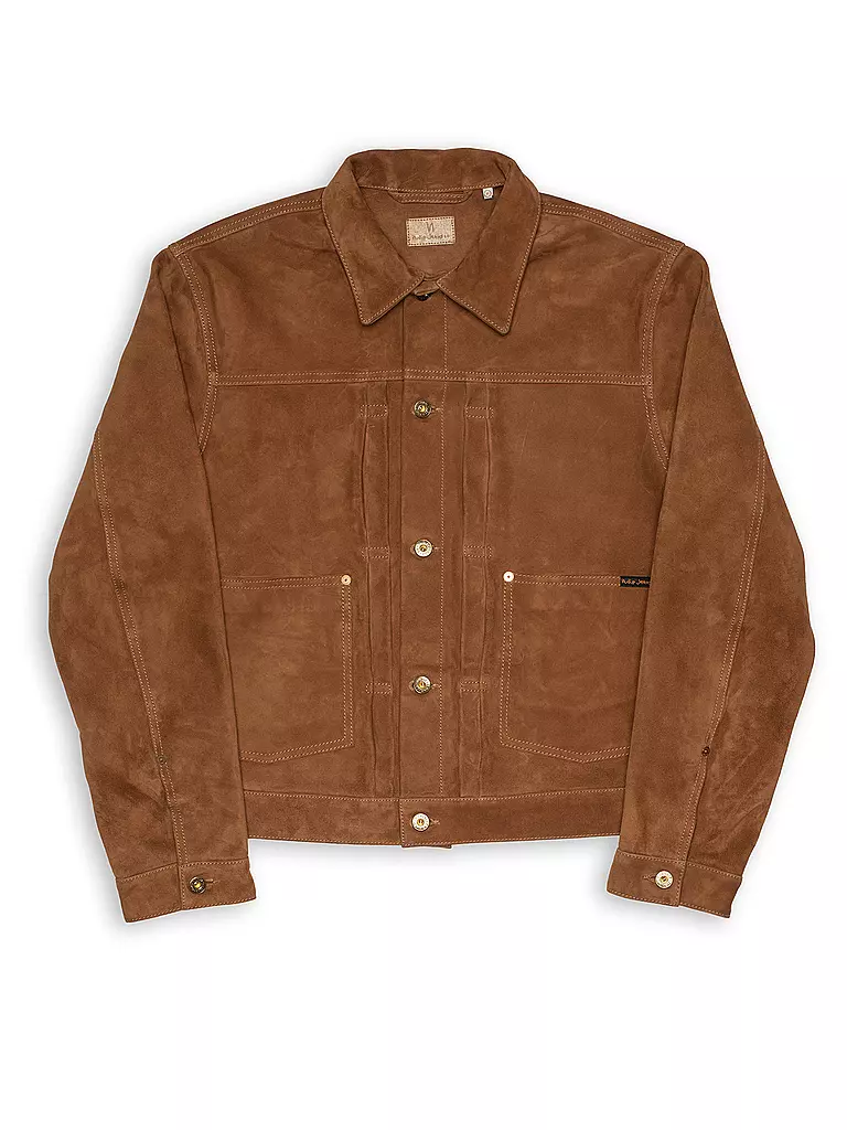 NUDIE JEANS | Lederjacke DANTE II  | Marron