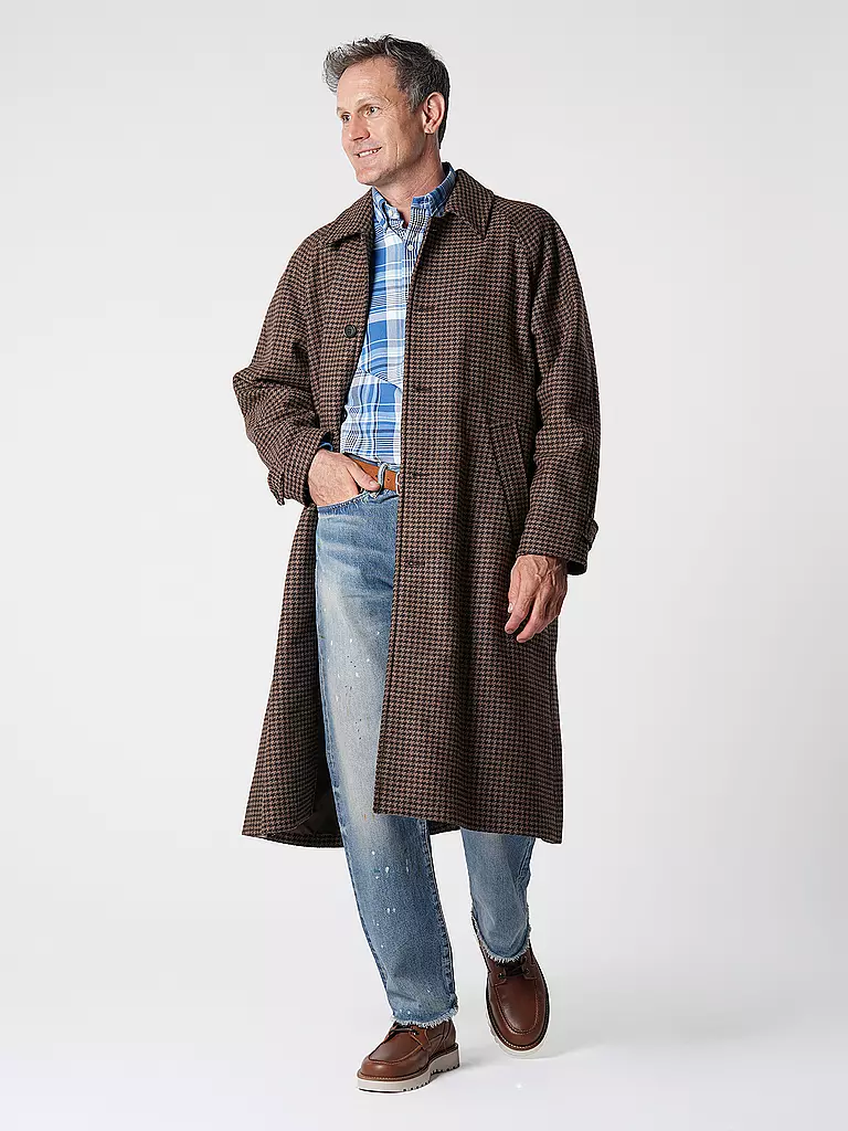 NUDIE JEANS | Manteau en laine WILL | Marron