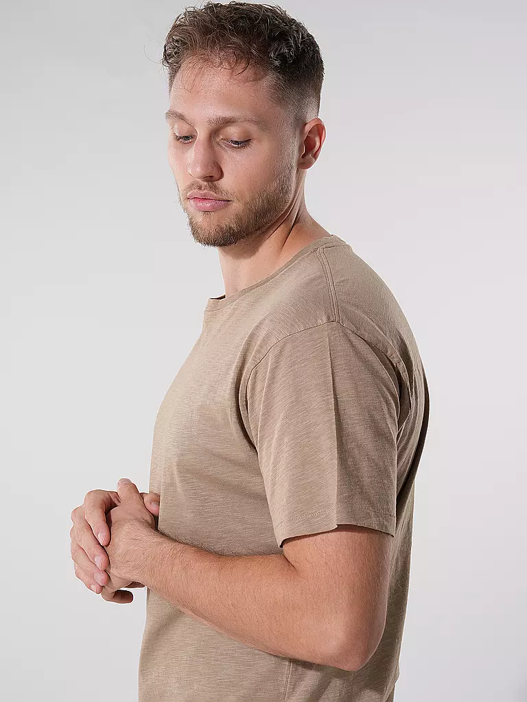 NUDIE JEANS | T-Shirt ROFFE | Beige