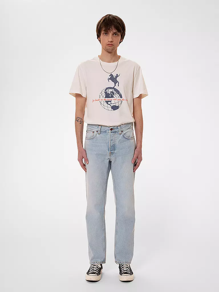 NUDIE JEANS | T-Shirt ROY  | Crème
