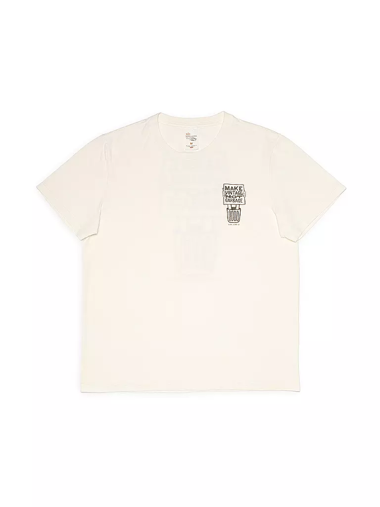 NUDIE JEANS | T-Shirt ROY GARBAGE | Blanc