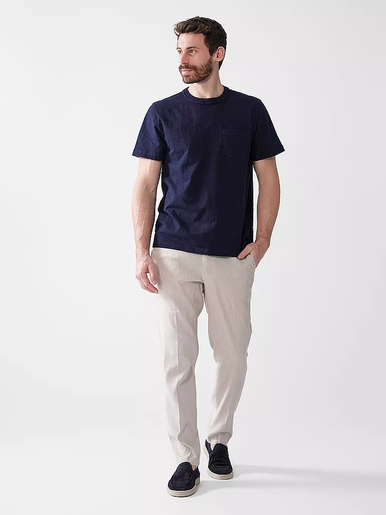 NUDIE JEANS | T-Shirt ROY | Bleu foncé