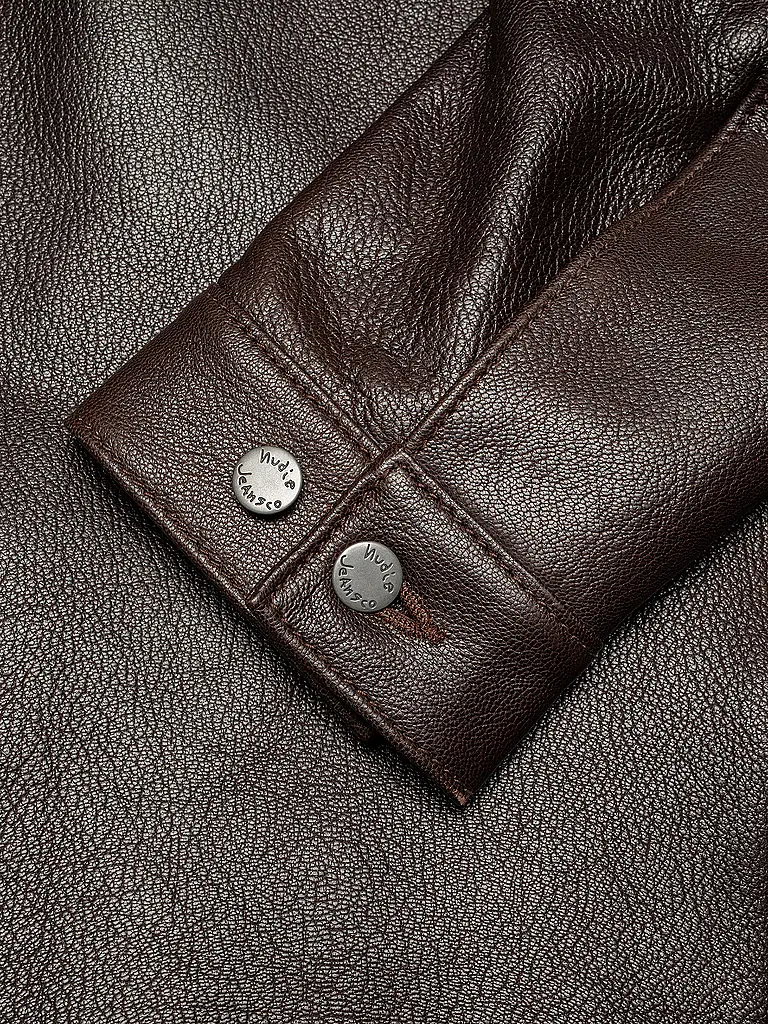 NUDIE JEANS | Veste en cuir JOPPE WESTERN | 