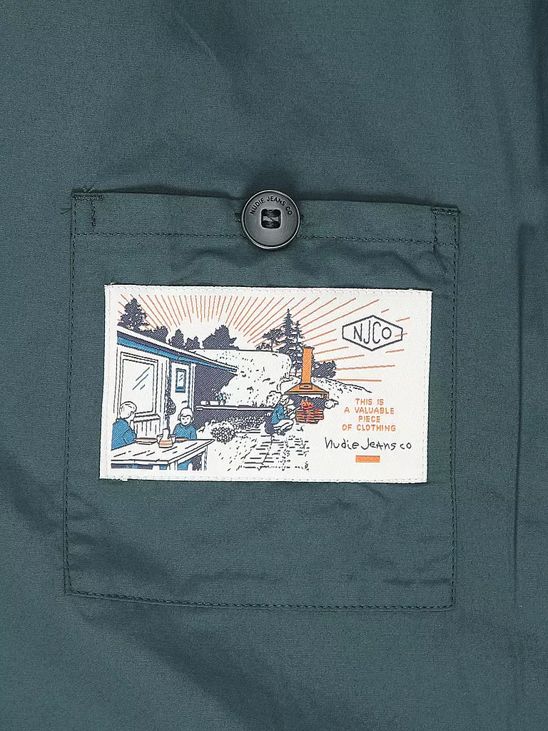 NUDIE JEANS | Wolljacke BLAKE  | Vert foncé