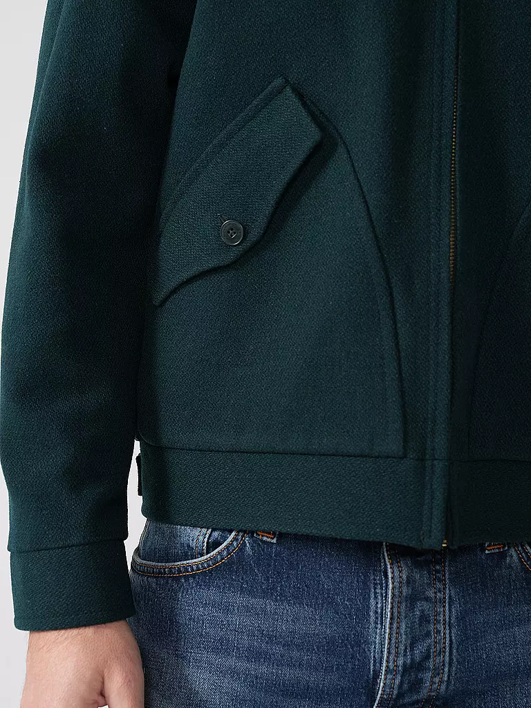 NUDIE JEANS | Wolljacke BLAKE  | Vert foncé