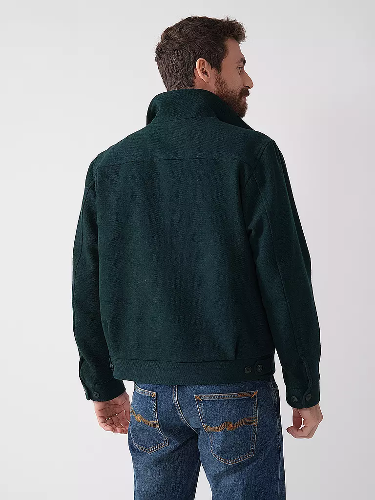 NUDIE JEANS | Wolljacke BLAKE  | Vert foncé