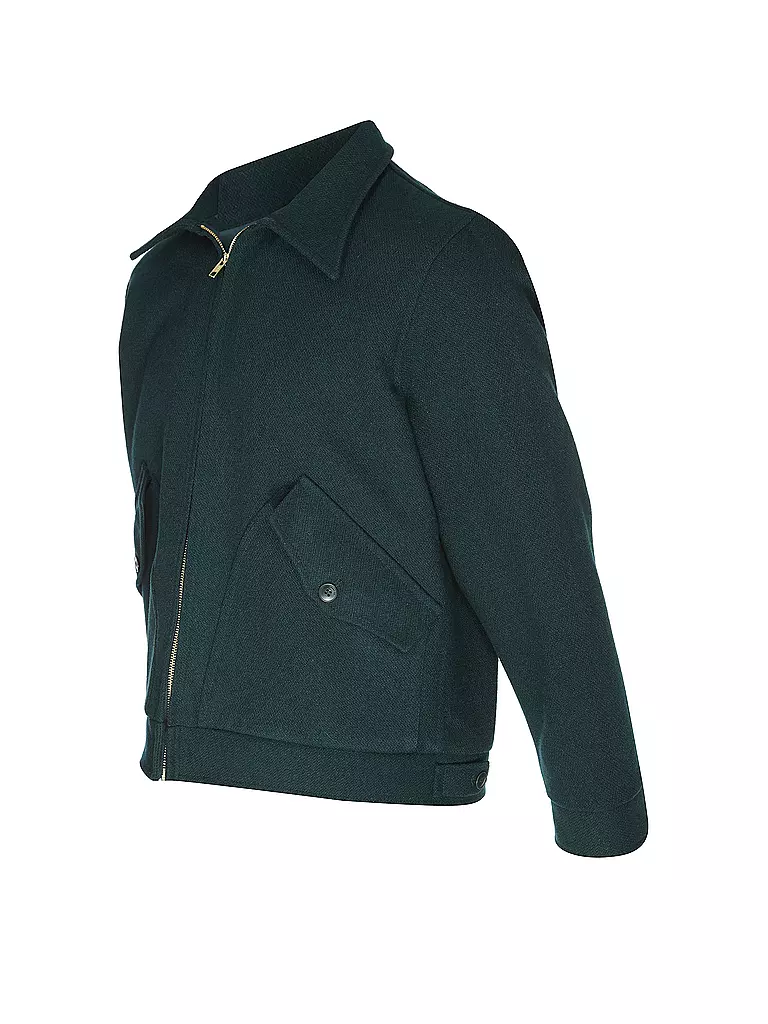 NUDIE JEANS | Wolljacke BLAKE  | Vert foncé