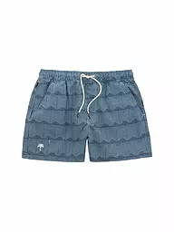 OAS | Badeshorts GREEN SQUIGGLE | Bleu