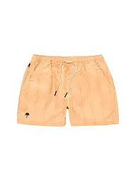 OAS | Badeshorts GREEN SQUIGGLE | Orange