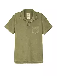 OAS | Frottee Poloshirt | Olive