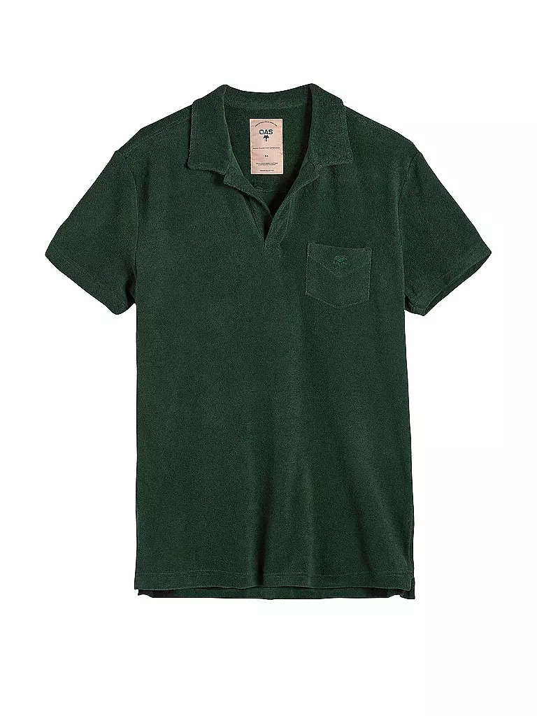 OAS | Frottee Poloshirt | Vert
