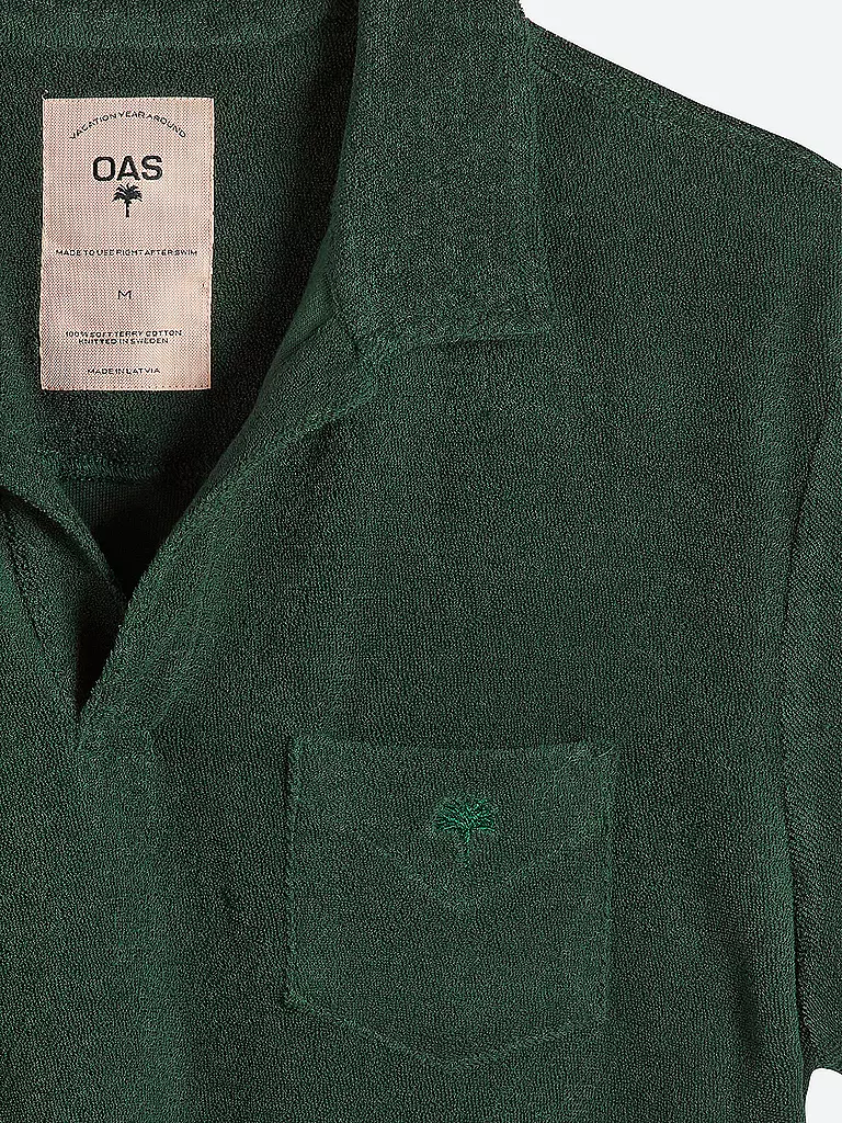 OAS | Frottee Poloshirt | Vert