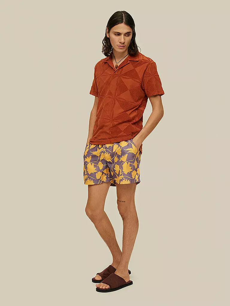 OAS | Frottee Poloshirt | Orange