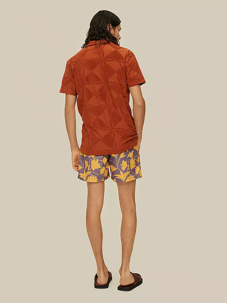 OAS | Frottee Poloshirt | Orange