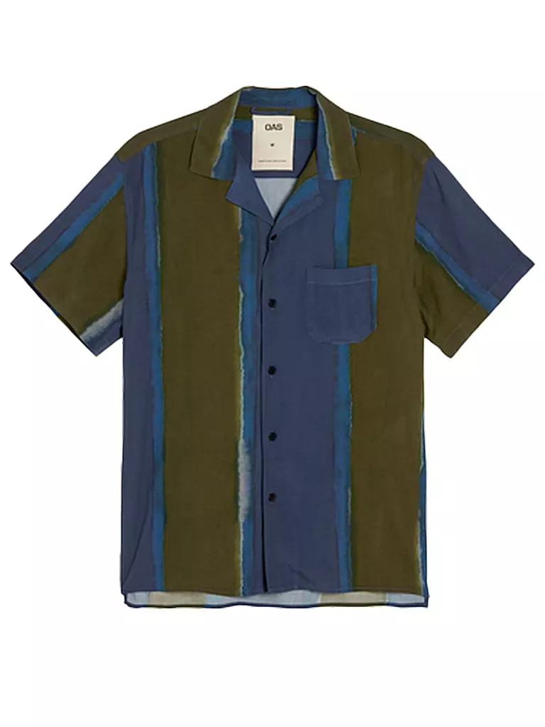 OAS | Hemd MURKY MIST  | Bleu foncé