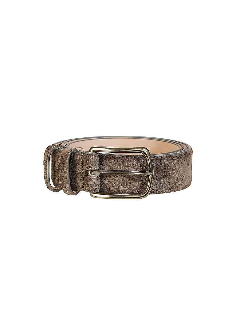 Ceinture en cuir olive 100
