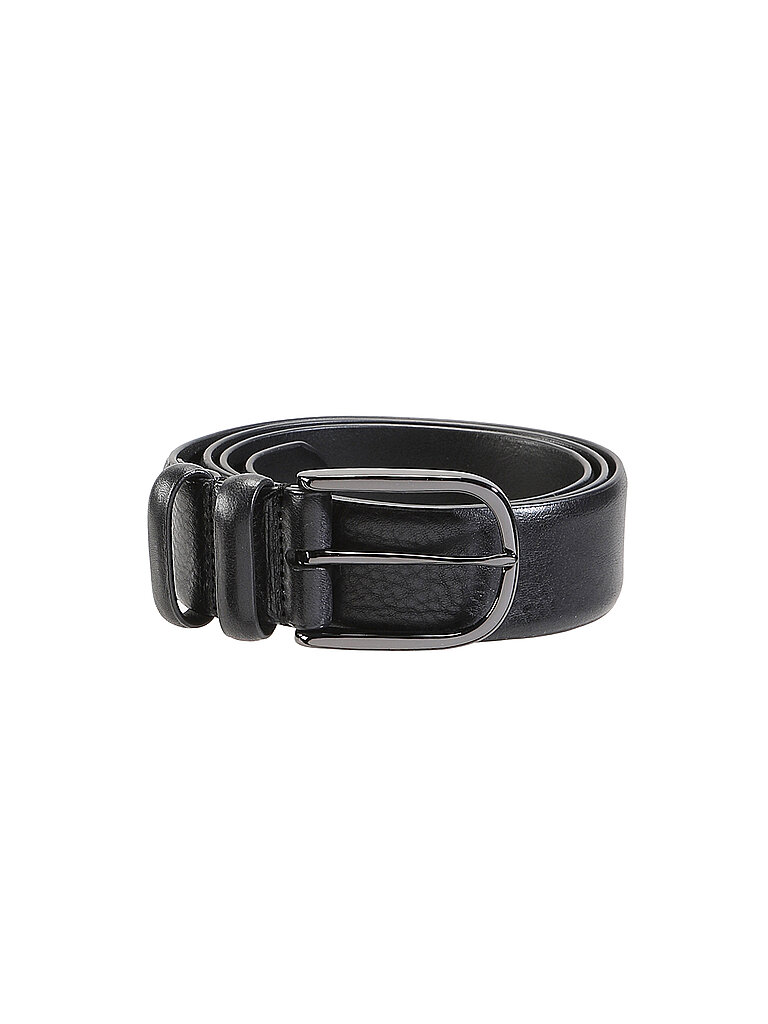 Ceinture en cuir AERO SPALLA PIUMA noir 95