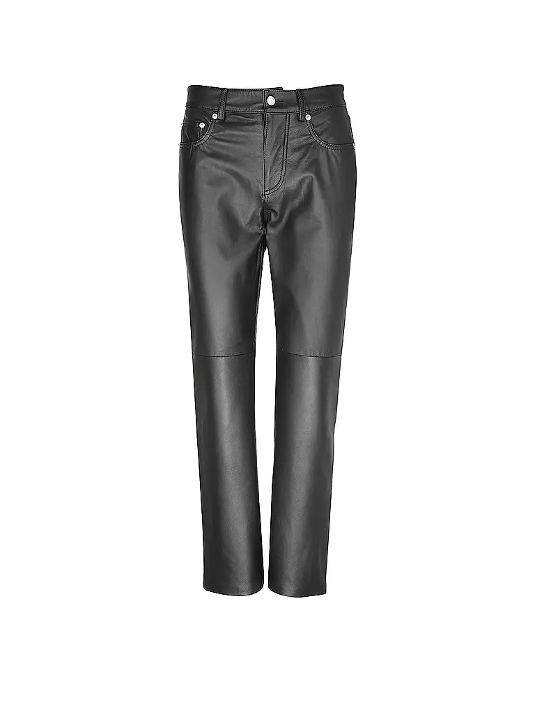 OFFICINE GENERALE | Pantalon en cuir NAOMI | schwarz