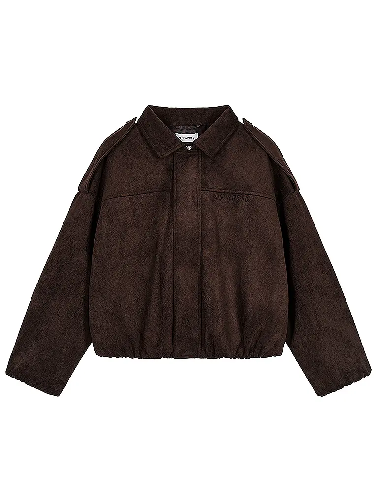 OH APRIL | Nom du produit: Veste aspect cuir KATIE VEGAN | Marron