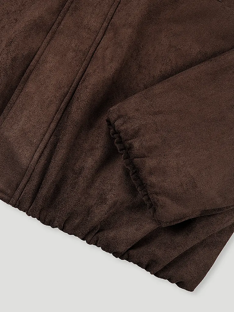 OH APRIL | Nom du produit: Veste aspect cuir KATIE VEGAN | Marron