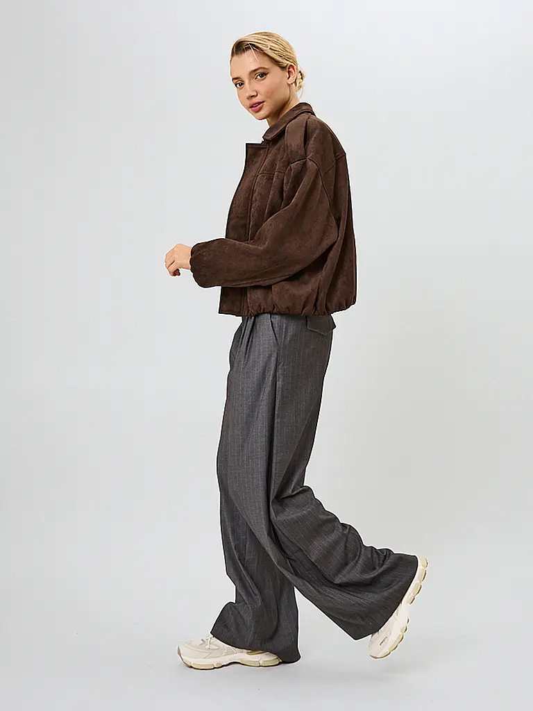 OH APRIL | Nom du produit: Veste aspect cuir KATIE VEGAN | Marron