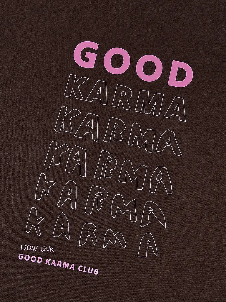 OH APRIL | Nom du produit : T-Shirt GOOD KARMA | Marron