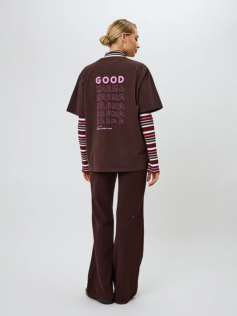 OH APRIL | Nom du produit : T-Shirt GOOD KARMA | Marron