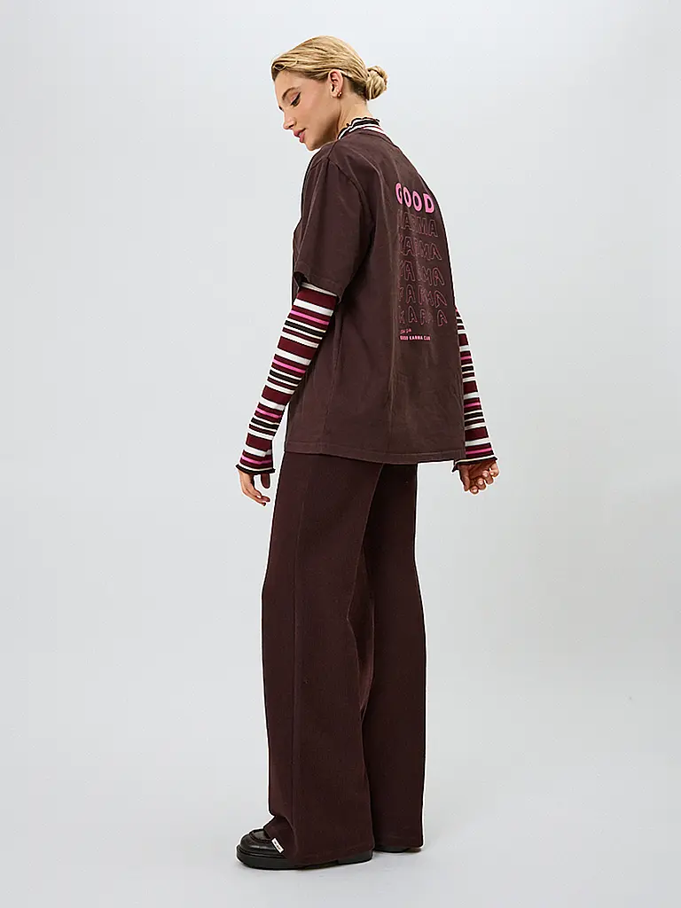 OH APRIL | Nom du produit : T-Shirt GOOD KARMA | Marron