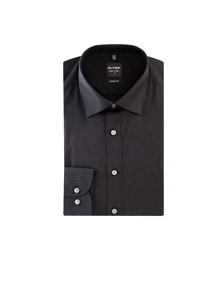 Chemise LEVEL FIVE Body Fit noir 36