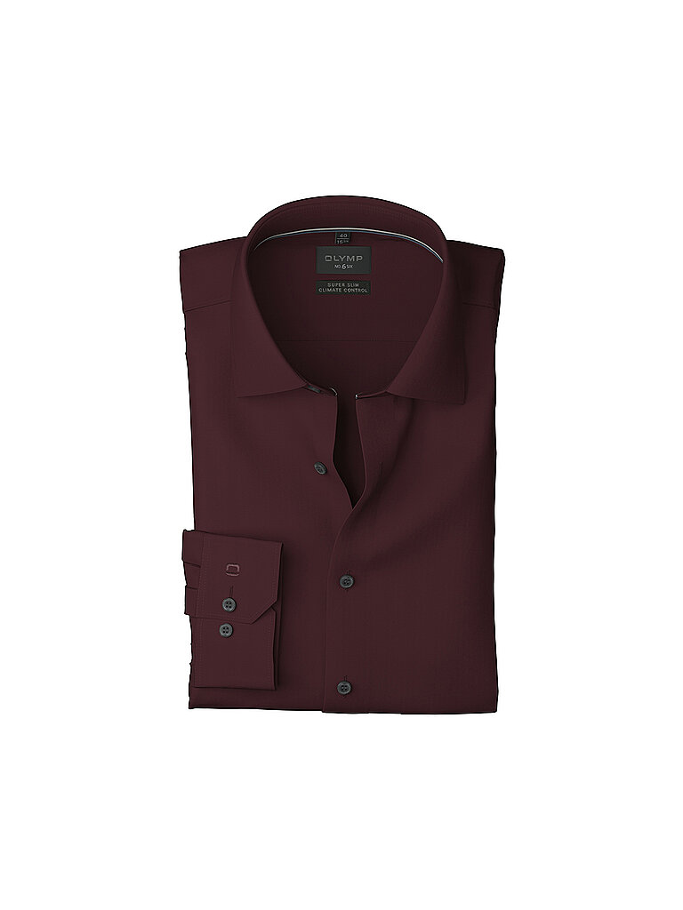 Chemise coupe régulière rouge foncé 37