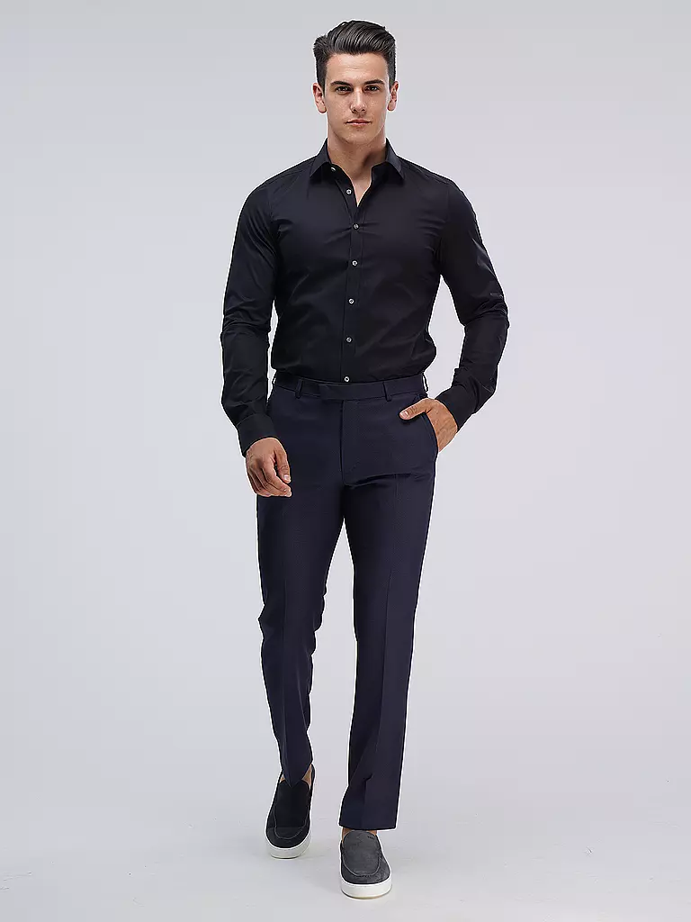 OLYMP LEVEL FIVE | Chemise Body Fit (manches extra longues) | schwarz